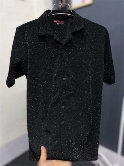 Black Shine Drop Shoulder
