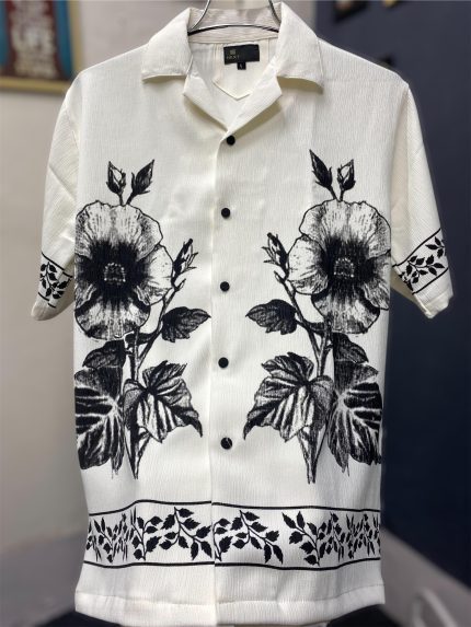 White Rose Drop Shoulder