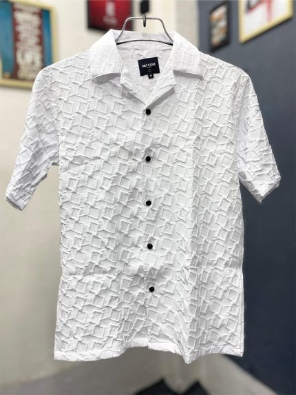 White Con Drop Shoulder